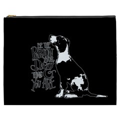 Dog Person Cosmetic Bag (xxxl)  by Valentinaart