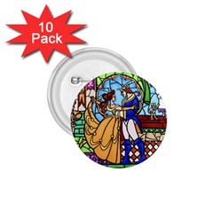 Happily Ever After 1   Beauty And The Beast 1 75  Buttons (10 Pack) by storybeth