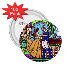 Happily Ever After 1   Beauty And The Beast 2 25  Buttons (100 Pack)  by storybeth