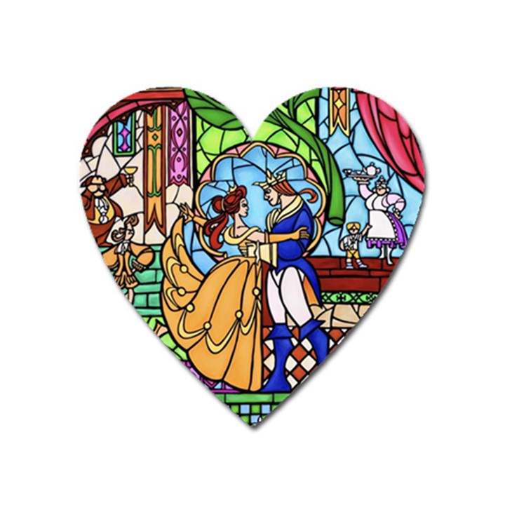 Happily Ever After 1   Beauty And The Beast Heart Magnet