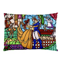 Happily Ever After 1   Beauty And The Beast Pillow Case by storybeth