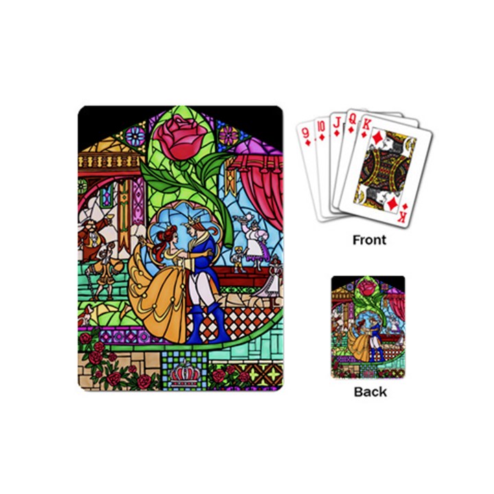 Happily Ever After 1   Beauty And The Beast Playing Cards (Mini) 