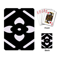 Black And White Pattern Background Playing Card by Nexatart