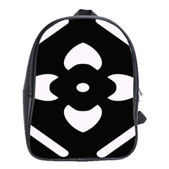 Black And White Pattern Background School Bags (xl)  by Nexatart