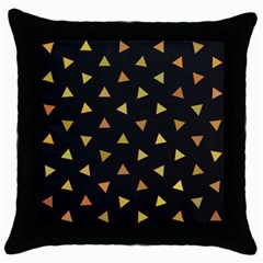 Shapes Abstract Triangles Pattern Throw Pillow Case (black) by Nexatart