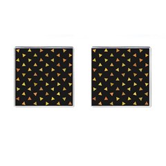 Shapes Abstract Triangles Pattern Cufflinks (square) by Nexatart