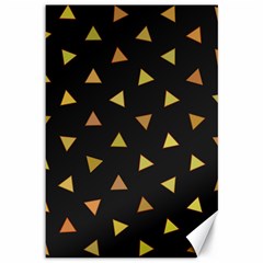 Shapes Abstract Triangles Pattern Canvas 12  X 18   by Nexatart