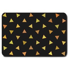 Shapes Abstract Triangles Pattern Large Doormat  by Nexatart