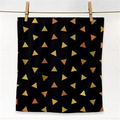 Shapes Abstract Triangles Pattern Face Towel by Nexatart