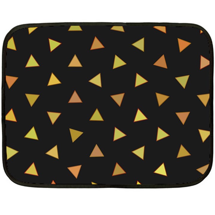 Shapes Abstract Triangles Pattern Fleece Blanket (Mini)