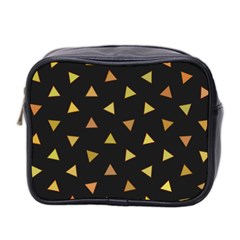 Shapes Abstract Triangles Pattern Mini Toiletries Bag 2-side by Nexatart