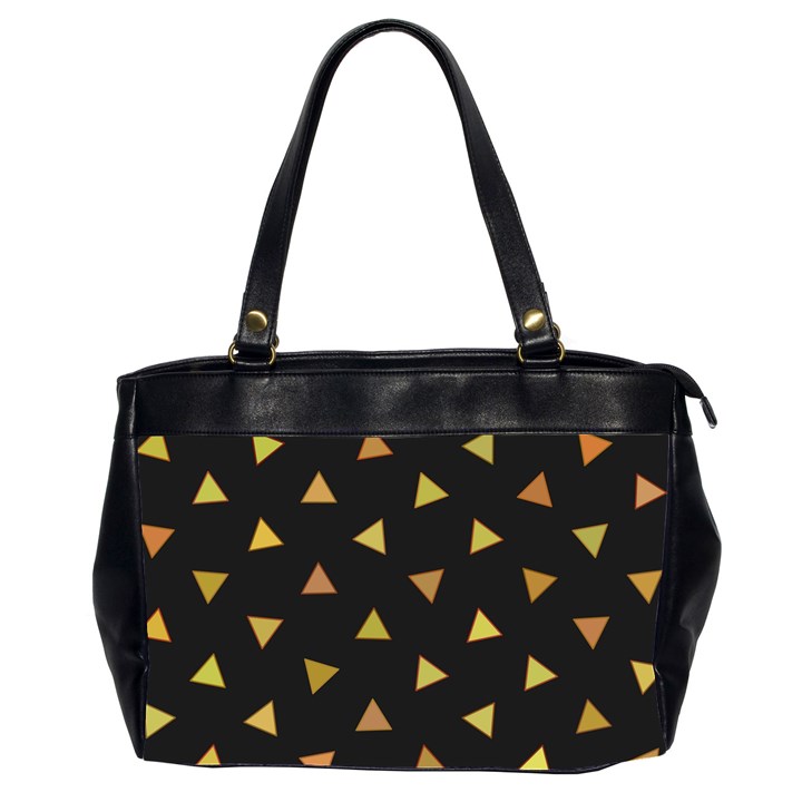 Shapes Abstract Triangles Pattern Office Handbags (2 Sides) 