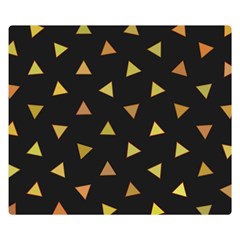 Shapes Abstract Triangles Pattern Double Sided Flano Blanket (small)  by Nexatart