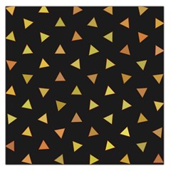 Shapes Abstract Triangles Pattern Large Satin Scarf (square)