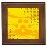 Texture Yellow Abstract Background Framed Tiles Front