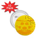 Texture Yellow Abstract Background 1.75  Buttons (10 pack) Front