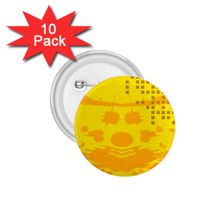 Texture Yellow Abstract Background 1.75  Buttons (10 pack)