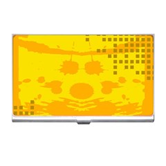 Texture Yellow Abstract Background Business Card Holders by Nexatart