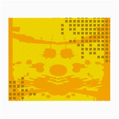 Texture Yellow Abstract Background Small Glasses Cloth by Nexatart