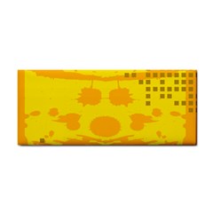 Texture Yellow Abstract Background Cosmetic Storage Cases by Nexatart