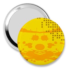 Texture Yellow Abstract Background 3  Handbag Mirrors by Nexatart