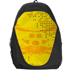 Texture Yellow Abstract Background Backpack Bag by Nexatart