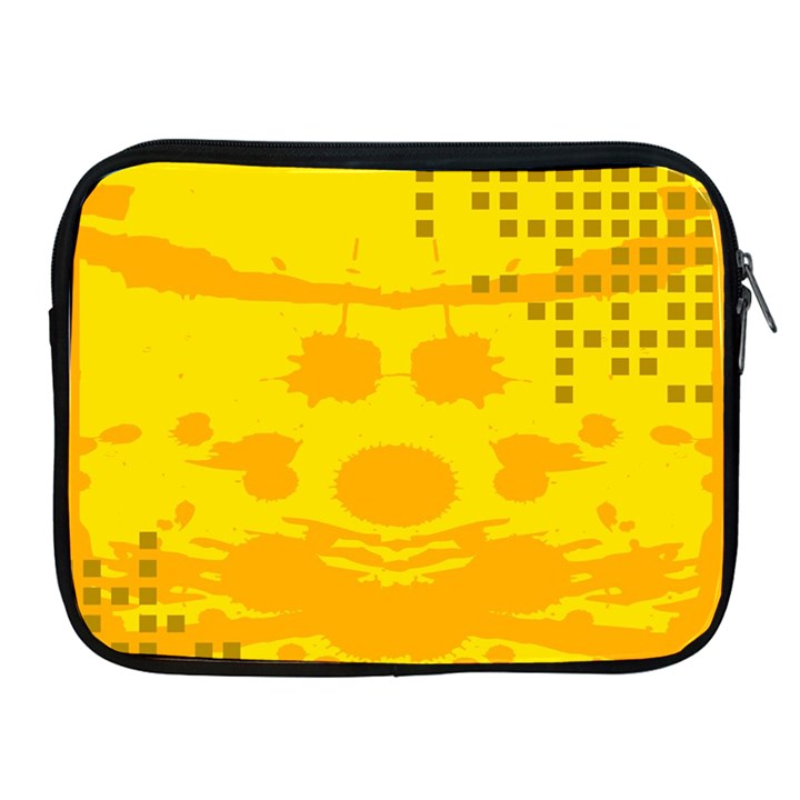 Texture Yellow Abstract Background Apple iPad 2/3/4 Zipper Cases