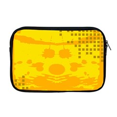 Texture Yellow Abstract Background Apple Macbook Pro 17  Zipper Case by Nexatart