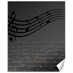 Music Clef Background Texture Canvas 16  X 20   by Nexatart