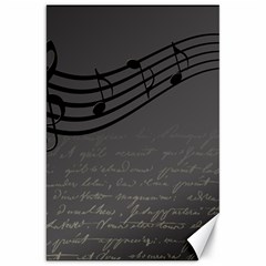 Music Clef Background Texture Canvas 20  X 30   by Nexatart