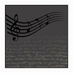 Music Clef Background Texture Medium Glasses Cloth (2-Side) Back