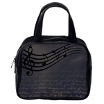 Music Clef Background Texture Classic Handbags (2 Sides) Back