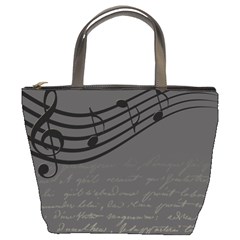 Music Clef Background Texture Bucket Bags by Nexatart