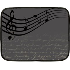 Music Clef Background Texture Double Sided Fleece Blanket (mini)  by Nexatart