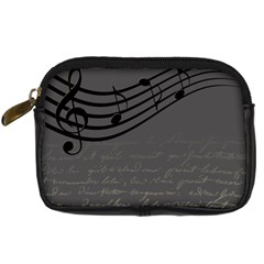 Music Clef Background Texture Digital Camera Cases by Nexatart