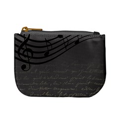 Music Clef Background Texture Mini Coin Purses by Nexatart