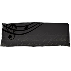 Music Clef Background Texture Body Pillow Case Dakimakura (two Sides) by Nexatart