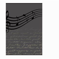 Music Clef Background Texture Large Garden Flag (two Sides) by Nexatart