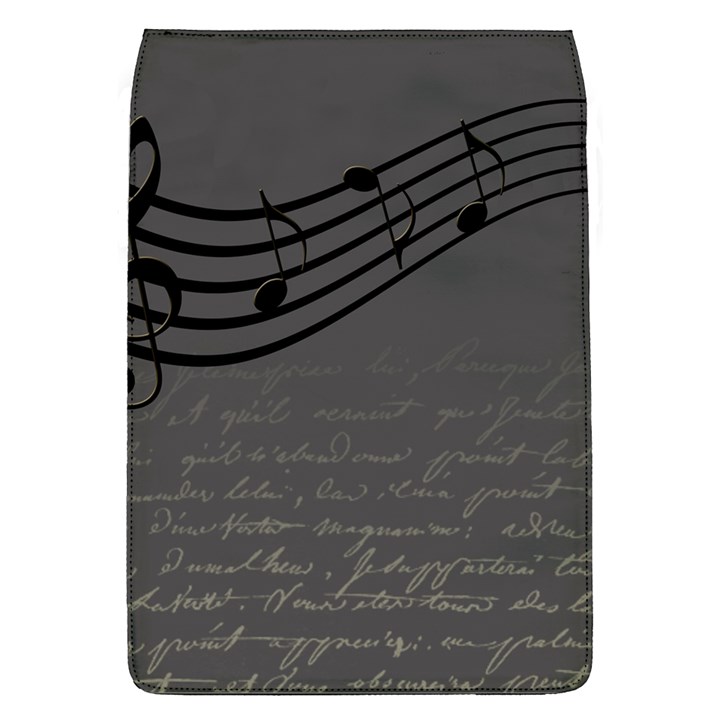 Music Clef Background Texture Flap Covers (L) 