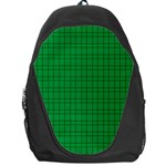 Pattern Green Background Lines Backpack Bag Front