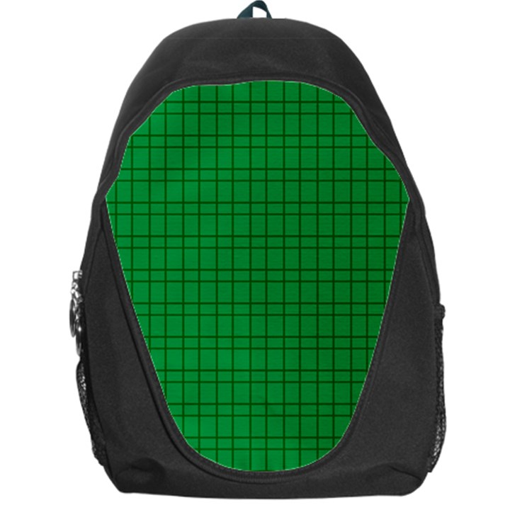 Pattern Green Background Lines Backpack Bag