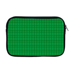 Pattern Green Background Lines Apple Macbook Pro 17  Zipper Case