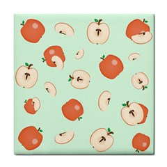 Apple Fruit Background Food Tile Coasters by Nexatart