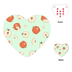 Apple Fruit Background Food Playing Cards (heart) 