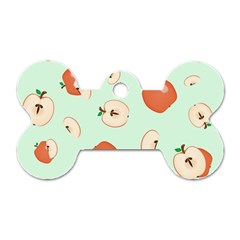 Apple Fruit Background Food Dog Tag Bone (two Sides) by Nexatart