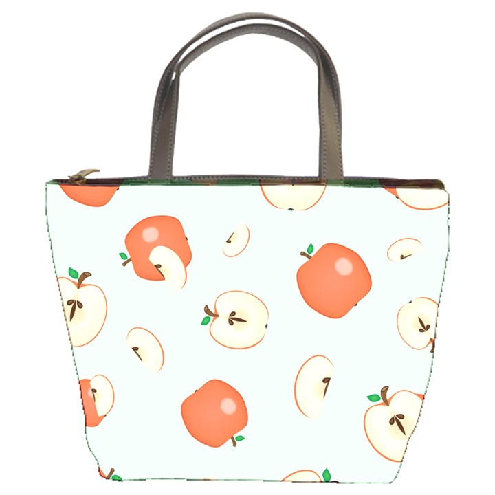 Apple Fruit Background Food Bucket Bags