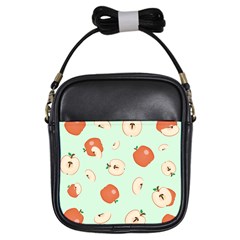 Apple Fruit Background Food Girls Sling Bags by Nexatart