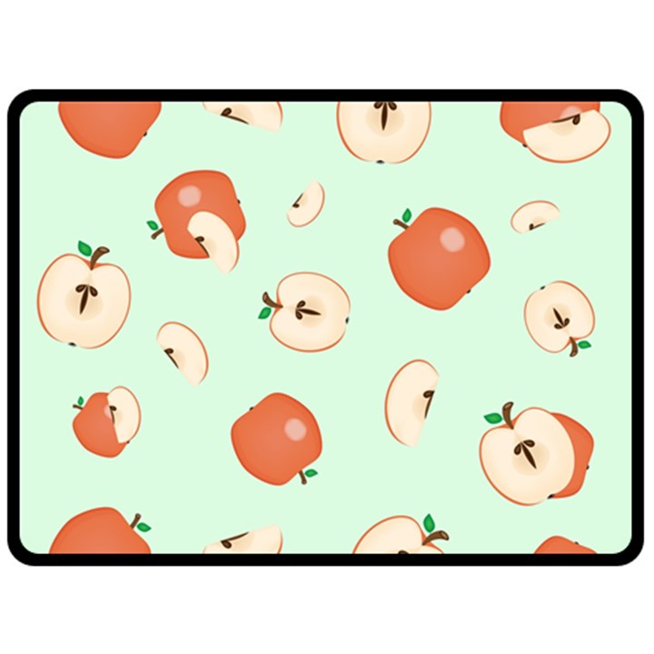 Apple Fruit Background Food Fleece Blanket (Large) 