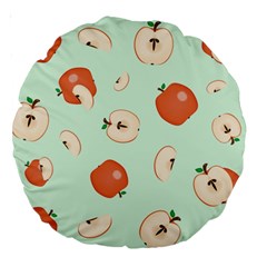 Apple Fruit Background Food Large 18  Premium Round Cushions by Nexatart