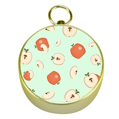 Apple Fruit Background Food Gold Compasses by Nexatart